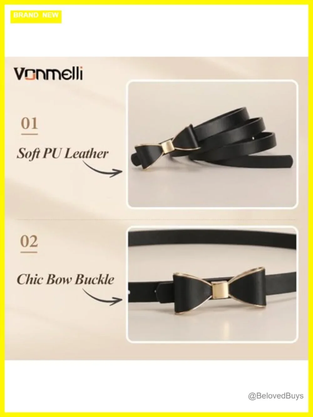 Skinny Faux Leather Bow Belt for Women Dresses